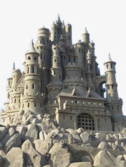沙雕城堡素材
