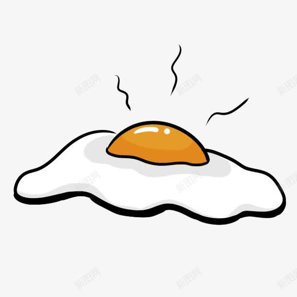 白色卡通煎鸡蛋装饰图案png免抠素材_新图网 https://ixintu.com 卡通 煎鸡蛋 白色 装饰图案