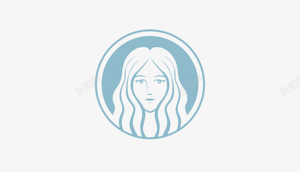 蓝色卡通女标志图标png_新图网 https://ixintu.com 卡通 图标 女 女人 女子 女标志 蓝色女图标