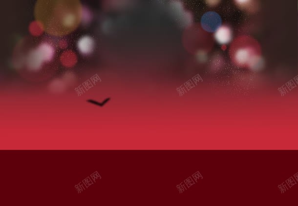 红色圣诞节光效海报jpg设计背景_新图网 https://ixintu.com 圣诞节 海报 红色