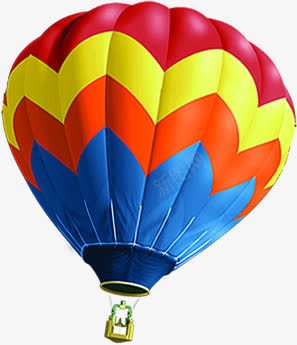 一只大彩色热气球png免抠素材_新图网 https://ixintu.com 一只 彩色 热气球