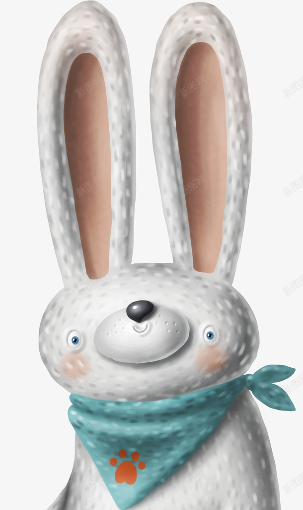 手绘可爱兔耳朵漫画png免抠素材_新图网 https://ixintu.com 兔耳朵 创意图 可爱 彩色图 手绘图 简单的