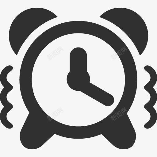 警报时钟Mono业务图标png_新图网 https://ixintu.com alert clock 时钟 警报