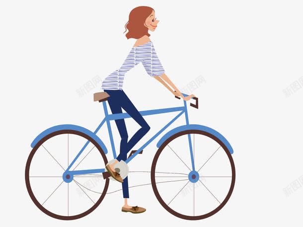 骑车女孩png免抠素材_新图网 https://ixintu.com 单车 女孩 运动 骑车