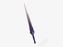 紫色金属剑素材