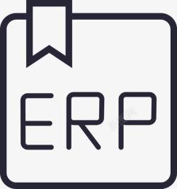 erp系统图书ERP矢量图图标高清图片