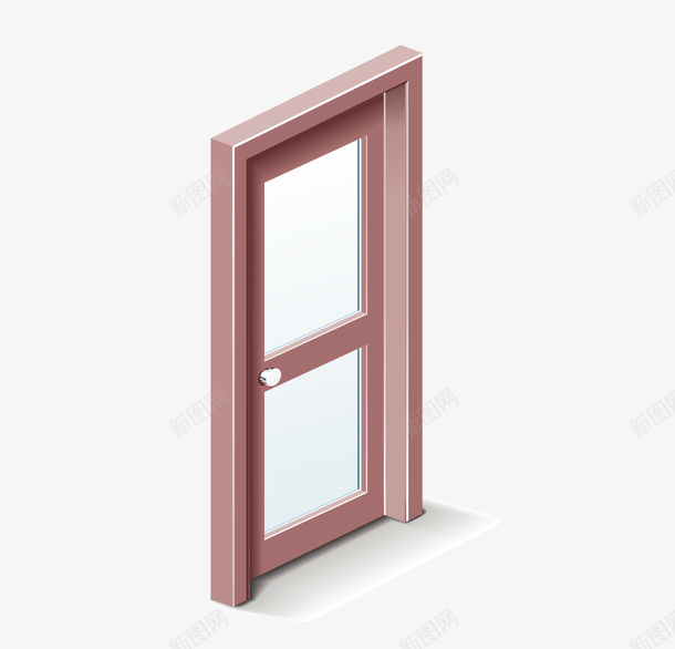 粉色窗户png免抠素材_新图网 https://ixintu.com 家居 木门 窗户 门窗 门窗设计矢量图
