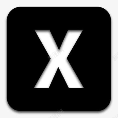 应用程序微软Excel黑色图标图标