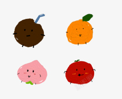 番茄手绘卡通水果高清图片