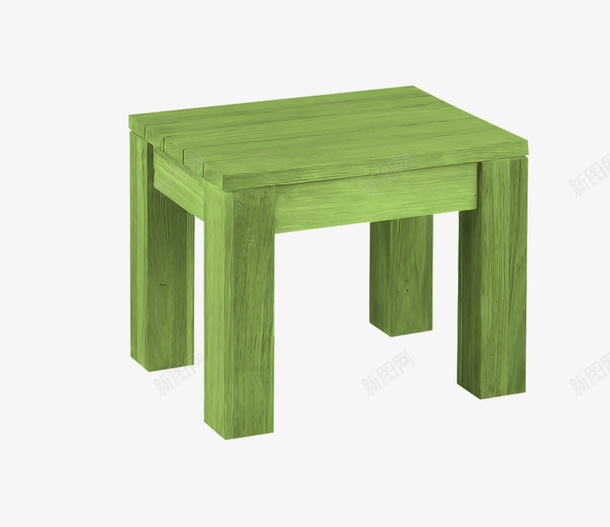 绿色凳子png免抠素材_新图网 https://ixintu.com 凳子素材 小凳子 木凳