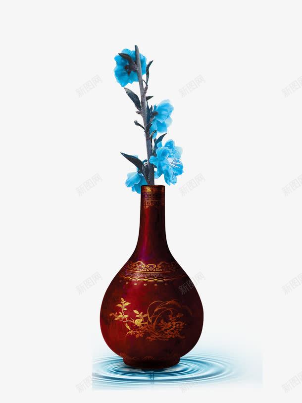 花瓶png免抠素材_新图网 https://ixintu.com 彩色 海报 花瓶 装饰