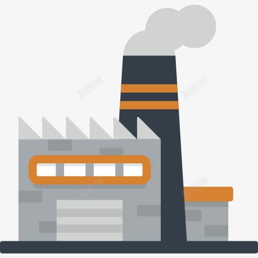 工厂图标png_新图网 https://ixintu.com 工业 工业污染 工厂 建筑 建筑与城市 景观 污染