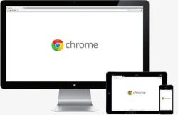 Chrome浏览器显示器素材