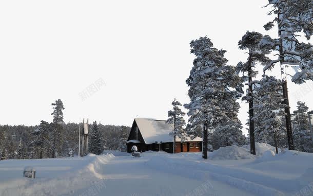 芬兰雪景一psd免抠素材_新图网 https://ixintu.com 名胜古迹 旅游风景 著名建筑