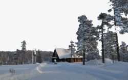 芬兰雪景一素材