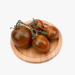 木盘里的水果小番茄素材