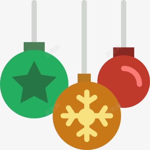 小玩意图标png_新图网 https://ixintu.com 圣诞装饰 形状 玩具 球 装饰品