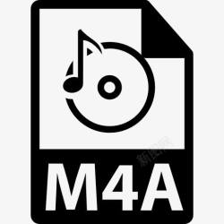 M4A扩展M4A文件格式符号图标高清图片