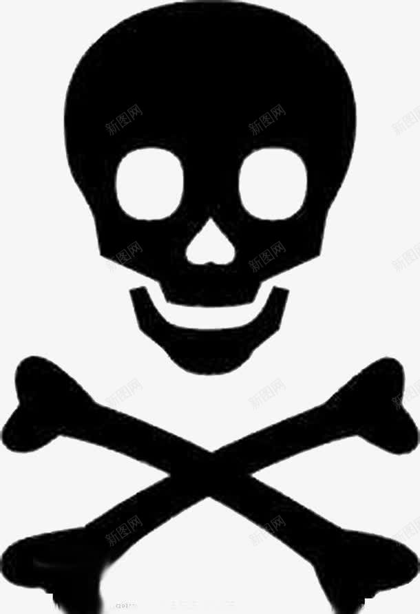 骷髅头和骨架图标png_新图网 https://ixintu.com 元素 骨架 骷髅头 黑色