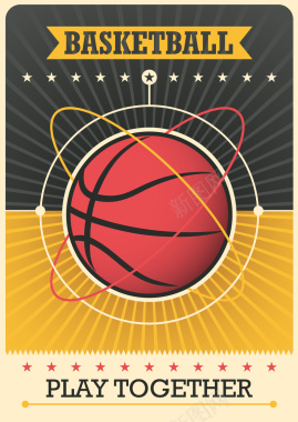 矢量篮球比赛海报背景