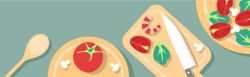 辣椒与调料西红柿蔬菜食物banner矢量图高清图片
