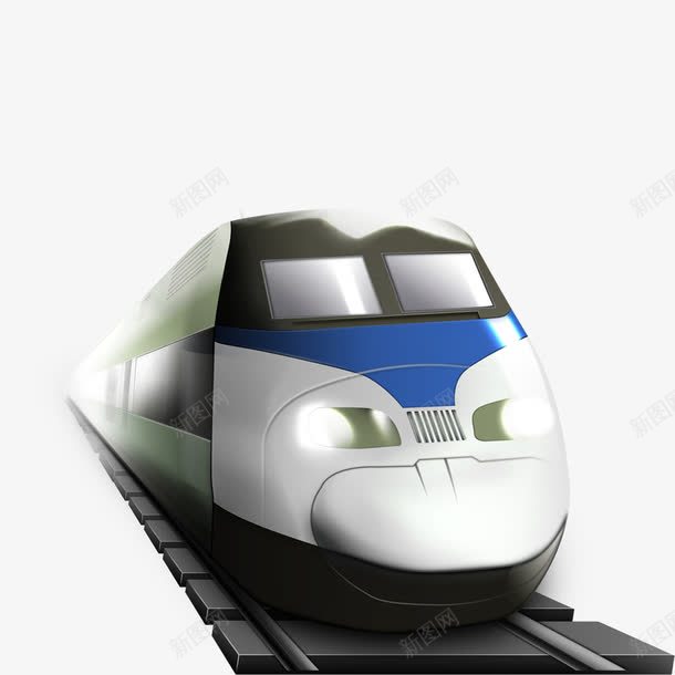 高铁列车png免抠素材_新图网 https://ixintu.com 交通 动车 和谐号 科技 高速 高铁