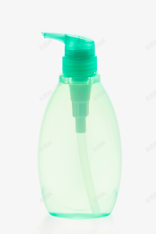 按压瓶png免抠素材_新图网 https://ixintu.com 器皿 塑料 绿色 透明