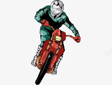 骑着摩托车的男子psd免抠素材_新图网 https://ixintu.com 摩托车 男子 运动