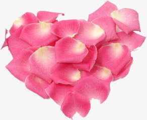 粉色玫瑰花瓣爱心png免抠素材_新图网 https://ixintu.com 爱心 玫瑰 粉色 花瓣