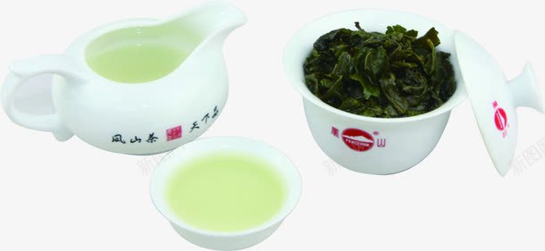 白瓷茶具png免抠素材_新图网 https://ixintu.com 产品实物 白色 茶具 茶水
