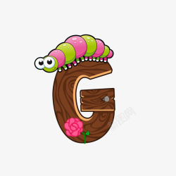 G卡通可爱凤凰卡通可爱字母动物矢量图高清图片