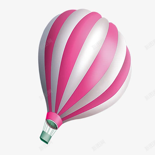 粉色卡通热气球装饰图案png免抠素材_新图网 https://ixintu.com 免抠PNG 卡通 热气球 粉色 装饰图案