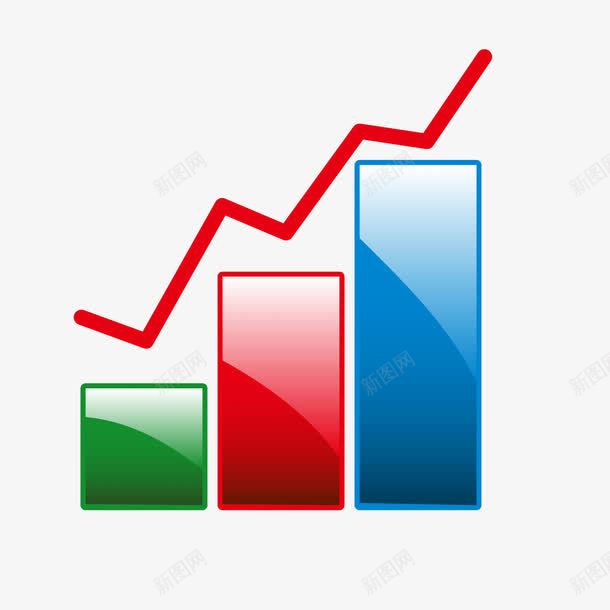 彩色质感柱状统计图png免抠素材_新图网 https://ixintu.com 彩色 柱状 统计图 质感