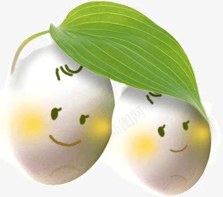 可爱鸡蛋png免抠素材_新图网 https://ixintu.com 卡通 可爱鸡蛋 叶子 鸡蛋