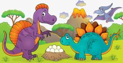 两只恐龙两只恐龙高清图片