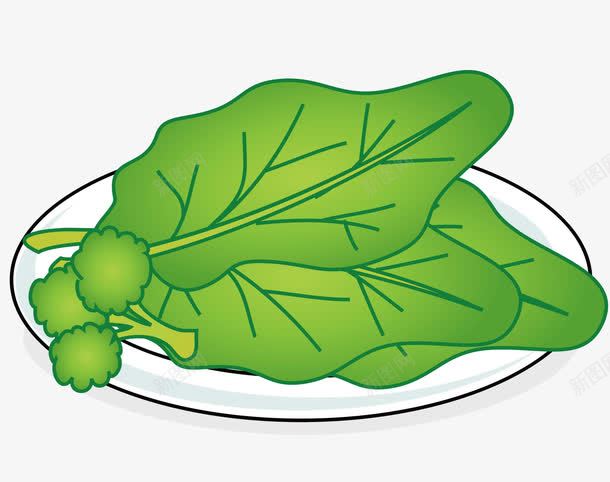 一盘青菜png免抠素材_新图网 https://ixintu.com 水果蔬菜 矢量素材 绿色 菜叶 蔬菜 青菜 食物