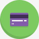 紫色银行卡绿紫色银行卡图标高清图片