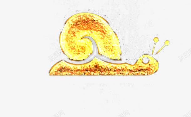 金色蜗牛图标图标
