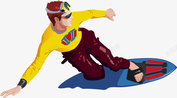 滑翔的男子卡通人物png免抠素材_新图网 https://ixintu.com 健身 卡通 卡通人物 滑雪 美女 踏浪 运动