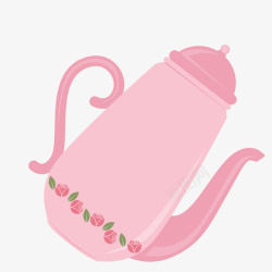 粉色小茶壶素材