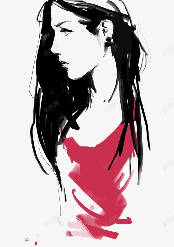 马克笔女孩png免抠素材_新图网 https://ixintu.com 创意海报 卡通 女孩 手绘 装饰 马克笔