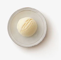 白色冰激凌创意圆形素材