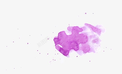 淡紫色水墨渐变渲染png免抠素材_新图网 https://ixintu.com 水墨 水彩 淡紫色 渐变渲染 装饰图案