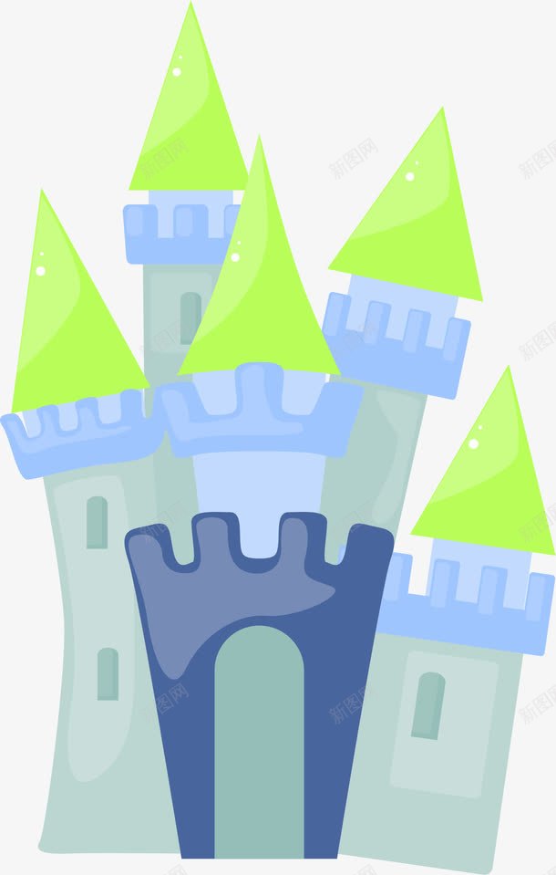 绿色城堡png免抠素材_新图网 https://ixintu.com 卡通 城堡 广告魔法城堡 方特魔法城堡 绿色 魔法城堡 魔法城堡化