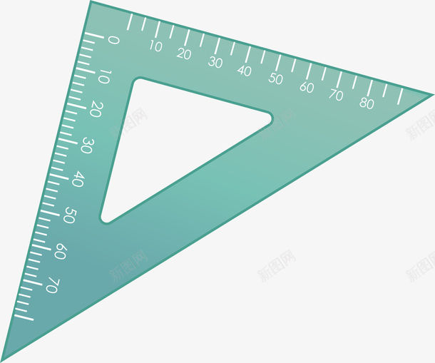 小清新绿色尺子png免抠素材_新图网 https://ixintu.com 唯美尺子 学习 小清新尺子 水彩 简约尺子 绿色尺子