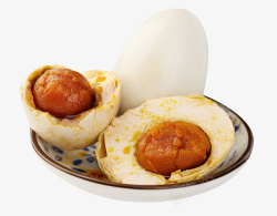 盐蛋鸭蛋早餐烤海鸭蛋高清图片