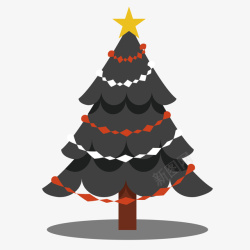 圣诞装饰树矢量图素材