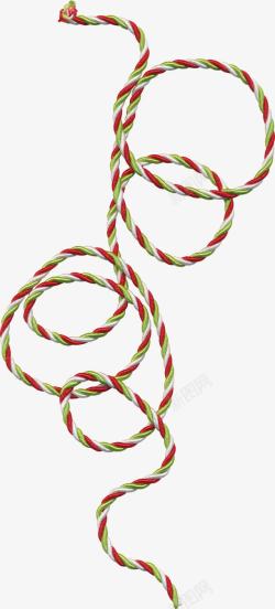 圣诞节装饰彩绳素材