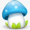 蓝色的蘑菇蘑菇Mushroomsiconset图标png_新图网 https://ixintu.com Mushroom blue 蓝色的 蘑菇