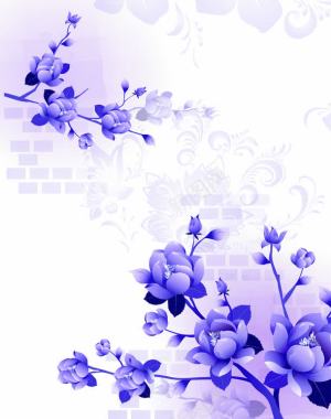时尚花纹背景背景
